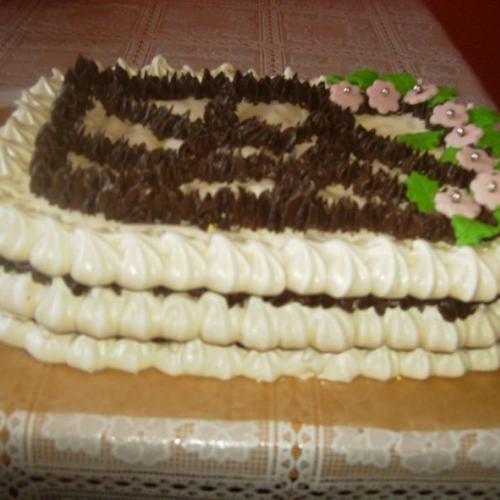 penová torta - z boku 