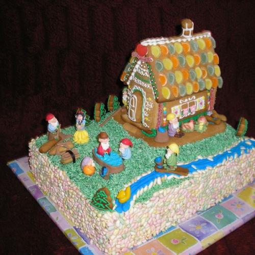 torta s medovnikovou chalupkou