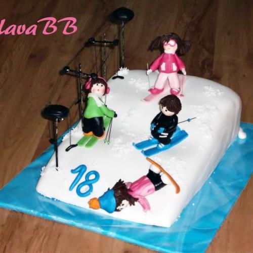 Pre lyžiara - torta 179