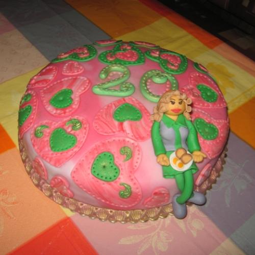 torta k 20-  narodkam pre casnicku