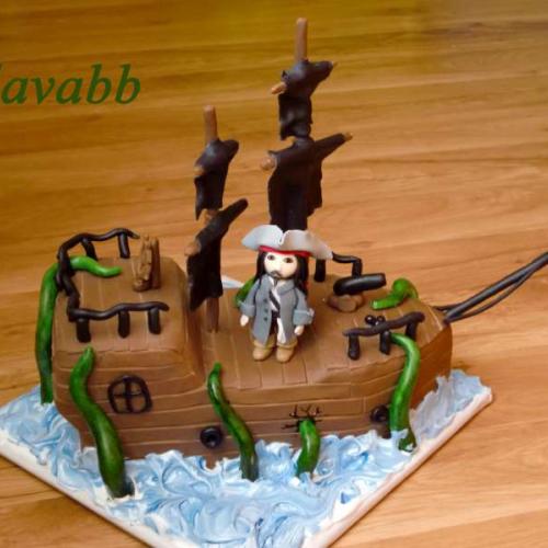 Piráti z Karibiku - torta 105