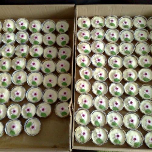 svadobné cupcakes - v sérii