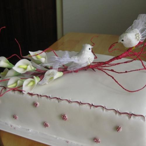 svadobna torta - jednoducha