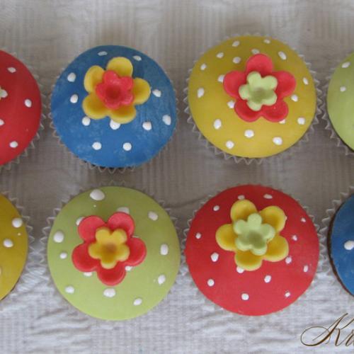 Muffinky s kvetinkami