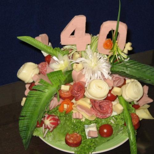 Slaná torta na 40-ku