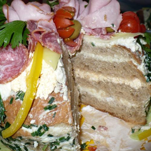 slaná torta z chleba