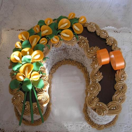 Torta podkova na svadbu