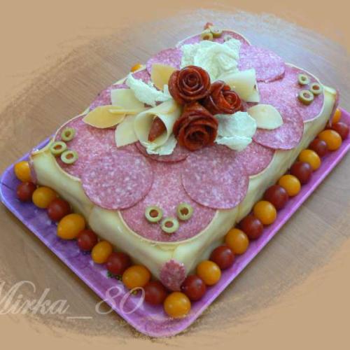 Slaná torta pre manžela