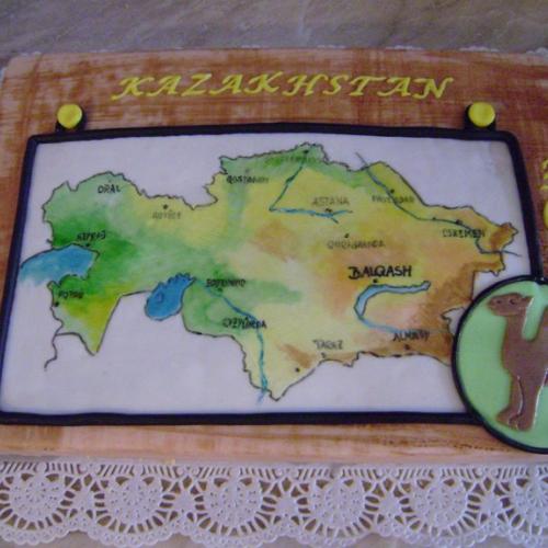 mapa kazachstanu