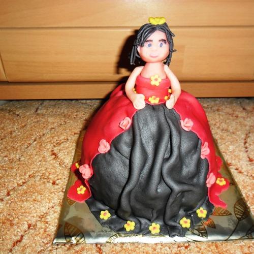 Bábika meninová torta pre Katku