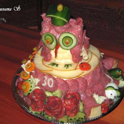Slaná torta - sova