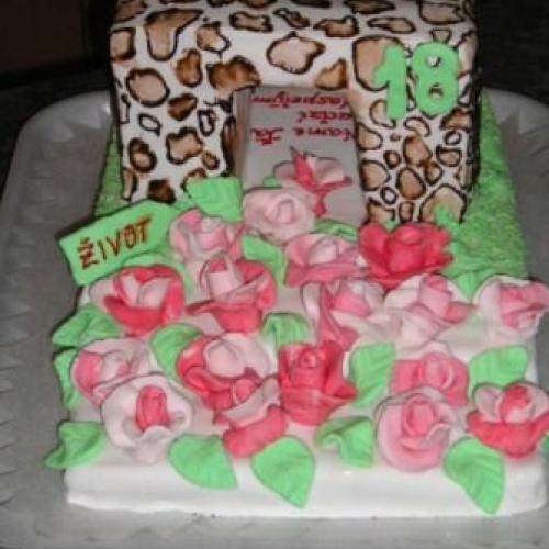 Síce nie je to moja prvá torta, ale ružičky sú premiérové /jojo, na torte je K2/
