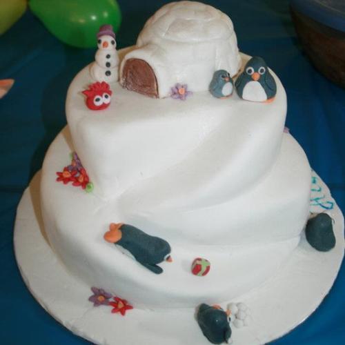 "Club Pinguin" torta na narodeniny 