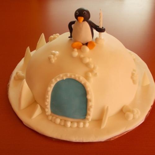 Iglu s pinguinom