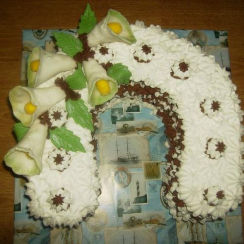 penová torta - podkova