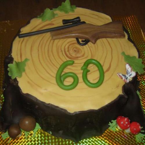 torta pník s puškou