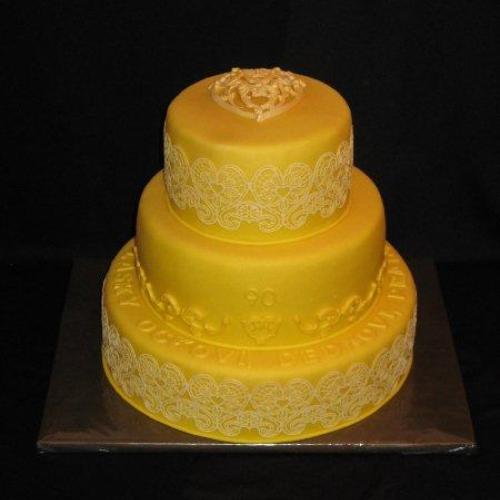 Zlatá torta k 90-tke