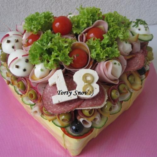 Slaná torta na 18-tku