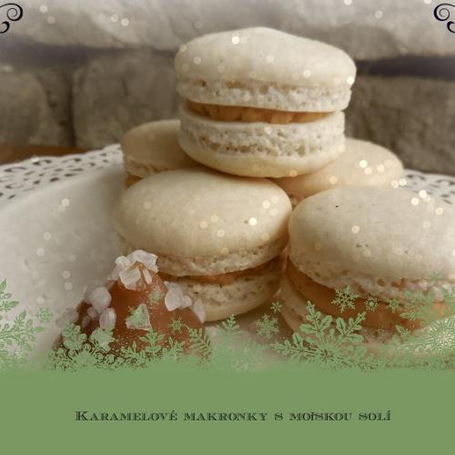 Makronky - slaný karamel