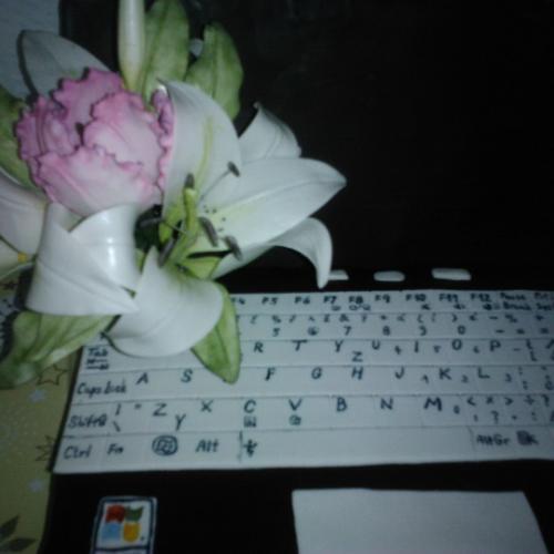 noteboock s kvietkami