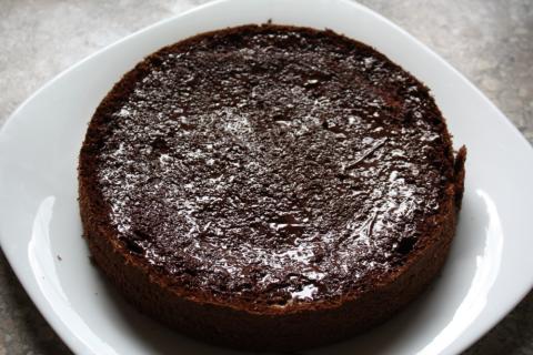 Čokoládovo jahodová torta bez múky - recept postup 5