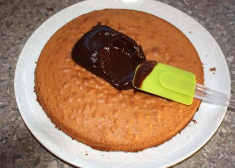 Smotanová torta s jahodami - recept postup 5