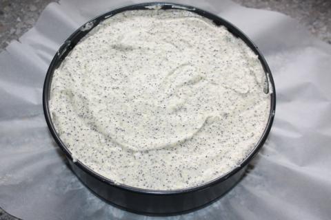 Jahodovo - maková torta - recept postup 2