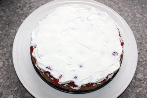 Jahodovo - maková torta - recept postup 7