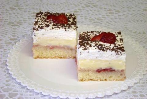 Luxusný jahodový rez - recept postup 1