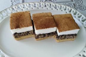 Jablkovo-makový zákusok s penou, recept, Oľga Birošová