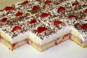 Luxusný jahodový rez, recept, keli62