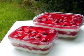 Tvarohovo-smotanový dezert s jahodami, recept, babina 555