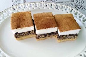 Makovo-jablkový zákusok s penou, recept, Oľga Birošová