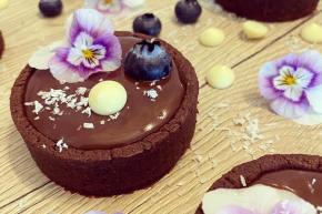 Tartaletky s jahodami a čokoládovou ganache, recept, Andianka Cakes