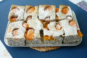 Hrnčekový makovo - marhuľový koláč, recept, Valika475