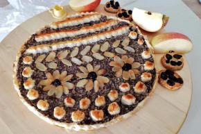 Jablkovo-makový koláč z lístkového cesta, recept, sedita321321