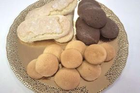 Piškóty - detské okrúhle, podlhovasté a kakaové , recept, Bejč