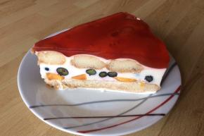 Nepečená smotanová torta s ovocím, recept, Martuška 123