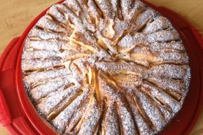 Jablkový koláč s kyslou smotanou, recept, Martuška 123