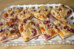 Ovocný koláč s posýpkou, recept, Martuška 123