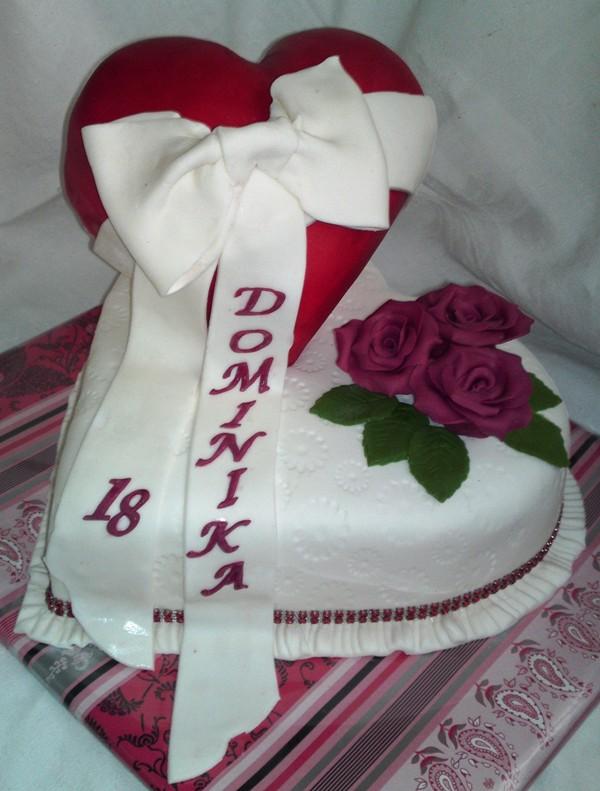Srdiečka na 18-tku..., torta, Narodeninové torty Srdiečka na 18-tku..., torta, Narodeninové torty, Mariolka, 1