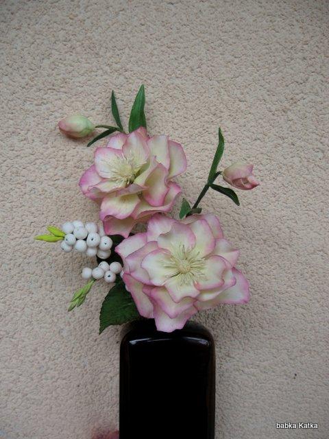 Helleborus orientalis double, torta, Ozdoby na torty Helleborus orientalis double, torta, Ozdoby na torty, babka Katka, 2