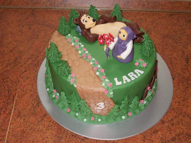 Máša a medveď, torta, Torty pre dievčatá, narciska26, 1