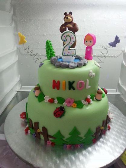 Máša a medved, torta, Rozprávkové torty, Lienočka89, 1