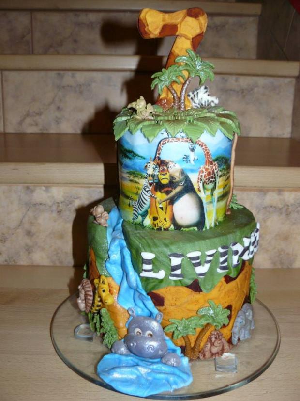 Madagaskar, torta, Rozprávkové torty Madagaskar, torta, Rozprávkové torty, jojo69, 1