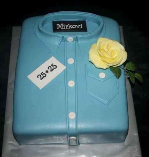 Košeľa, torta, Narodeninové torty Košeľa, torta, Narodeninové torty, stanula, 1