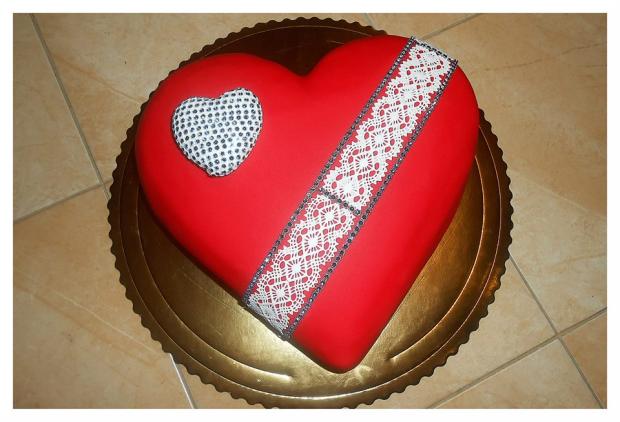 Srdiečko, torta, Narodeninové torty, dakota14, 1