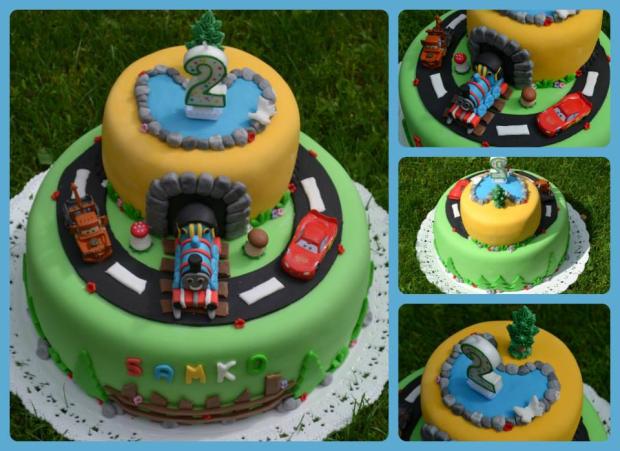 Thomas a Cars, torta, Torty autíčka, vláčiky, Lienočka89, 1