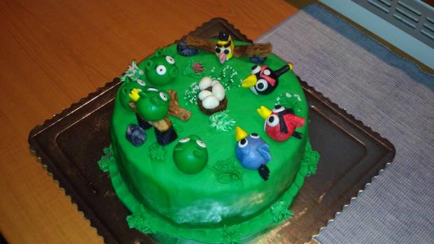 Torta Angry Birds, torta, Rozprávkové torty, Vlasta Kocmanova, 1