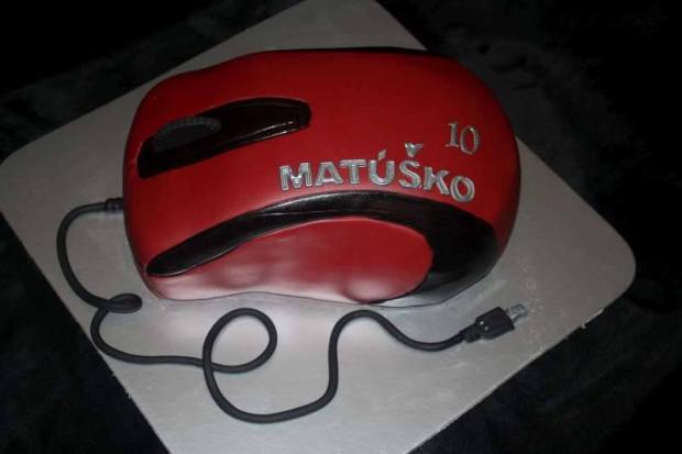 Počítačová myš, torta, Narodeninové torty, stanula, 1
